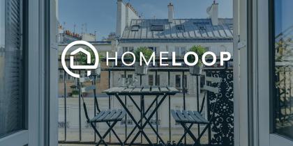 Balcon avec logo de Homeloop