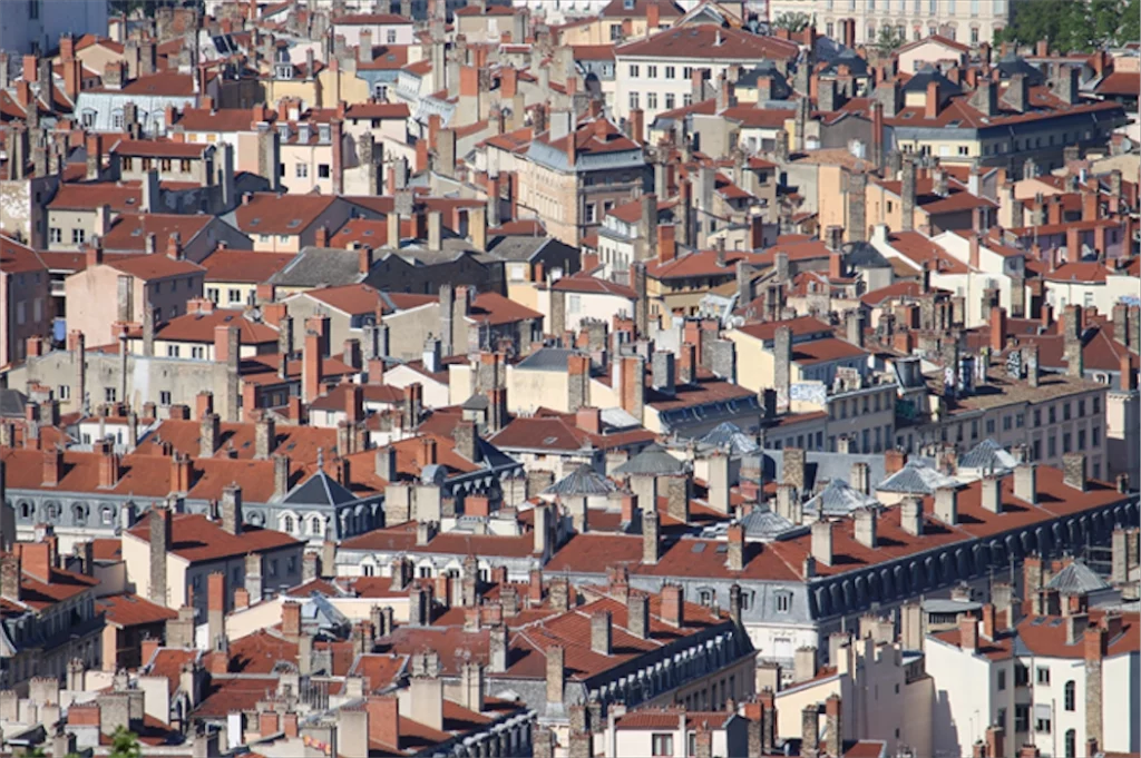 vue des toits de Lyon